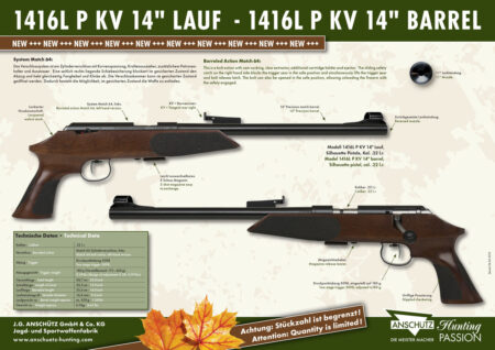 1416 L P KV 14" Pistol - Discontinued - No Longer Available